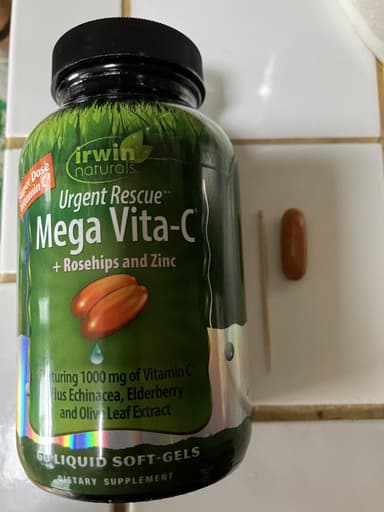 [irwin naturals]アージェントレスキュー メガビタC 【1本60リキッドソフトジェル】 レビュー投稿画像 サムネイル