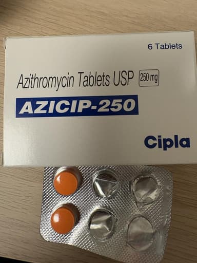 [ジスロマックジェネリック]アジシップ250mg 【1箱6錠】 レビュー投稿画像 サムネイル