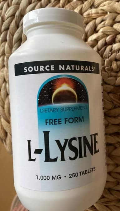 [SOURCE NATURALS]L-リジン1000mg 【1本100錠】 レビュー投稿画像 サムネイル