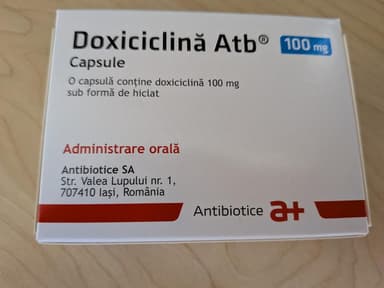 [ビブラマイシンジェネリック]ドキシサイクリナAtb100mg 【1箱10カプセル】 レビュー投稿画像 サムネイル