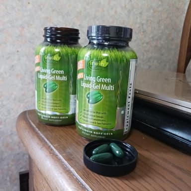 [irwin naturals]リビンググリーンリキッドジェルマルチ(男性用) 【1本120リキッドソフトジェル】 レビュー投稿画像 サムネイル