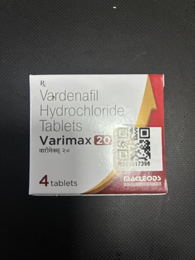 [レビトラジェネリック]バリマックス20mg 【1箱4錠】 レビュー投稿画像 サムネイル