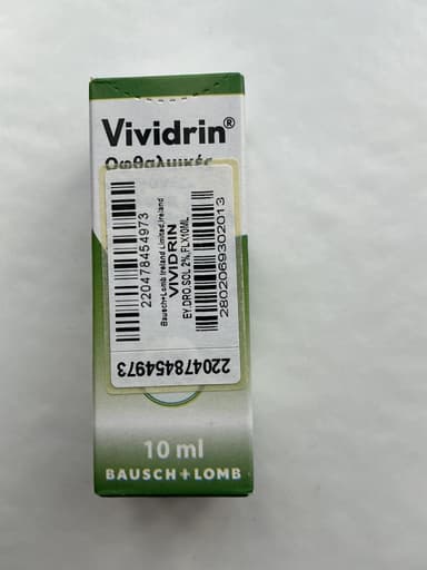 [インタールジェネリック]ビビドリン点眼液 【1本10ml】 レビュー投稿画像 サムネイル