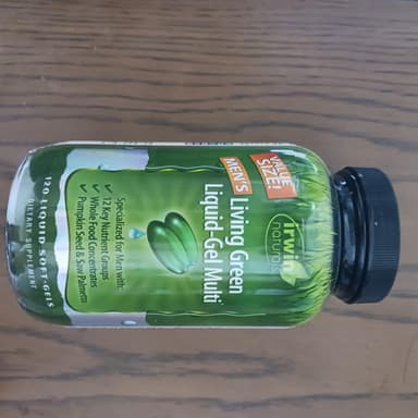 [irwin naturals]リビンググリーンリキッドジェルマルチ(男性用) 【1本120リキッドソフトジェル】 レビュー投稿画像 サムネイル