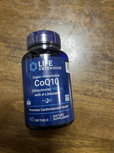 [LIFE EXTENSION]CoQ10(ユビキノン)100mg with d-リモネン 【1本60ソフトジェル】 レビュー投稿画像 サムネイル