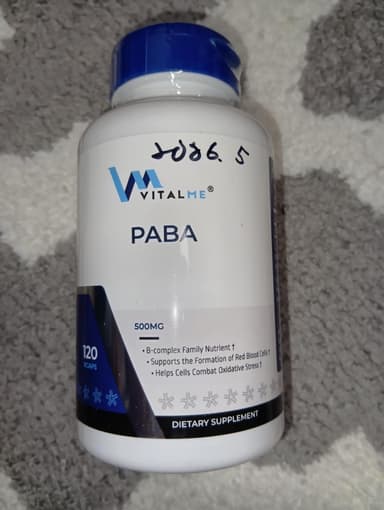 [VitalMe]バイタルミー PABA500mg 【1本120ベジカプセル】 レビュー投稿画像 サムネイル