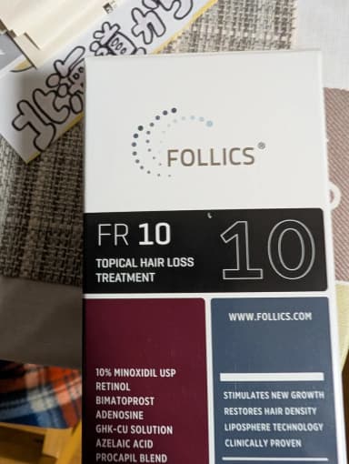 [FOLLICS]FR10 ローション(ミノキシジル10％) 【1本60ml】 レビュー投稿画像 サムネイル