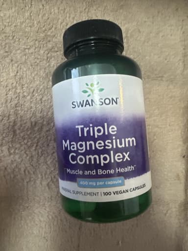 [SWANSON]トリプルマグネシウムコンプレックス400mg 【1本100ベジカプセル】 レビュー投稿画像 サムネイル