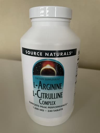 [SOURCE NATURALS]L-アルギニン＆L-シトルリンコンプレックス1000mg 【1本240錠】 レビュー投稿画像 サムネイル