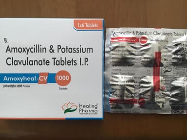 [オーグメンチンジェネリック]アモキシヒール-CV1000mg 【1箱6錠】 レビュー投稿画像 サムネイル