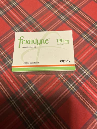[アレグラジェネリック]フェキソフェナジン120mg 【1箱20錠】 レビュー投稿画像 サムネイル