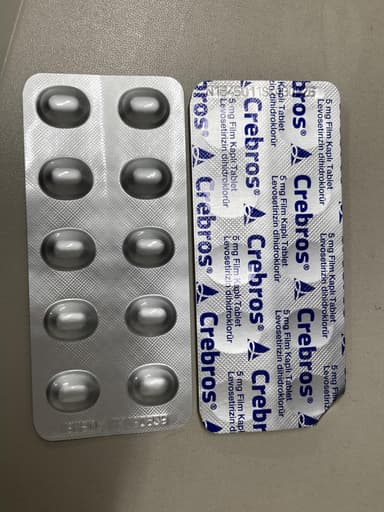 [ザイザルジェネリック]クレブロス5mg 【1箱20錠】 レビュー投稿画像 サムネイル
