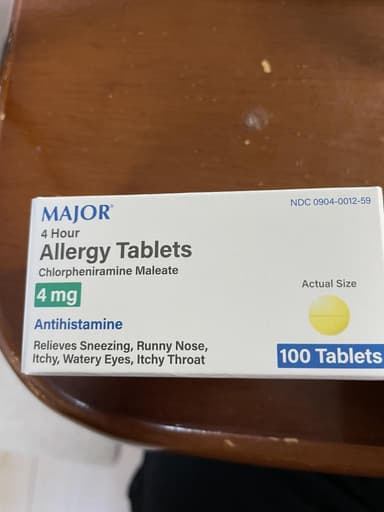 アレルギー4mg 【1箱100錠】 レビュー投稿画像 サムネイル