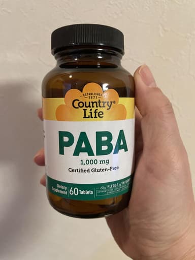 [CountryLife]PABA1,000mg 【1本60錠】 レビュー投稿画像 サムネイル