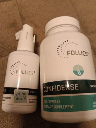 [FOLLICS]FR15ローション60ml1本＋コンフィデンス30000mg180錠1本 レビュー投稿画像 サムネイル