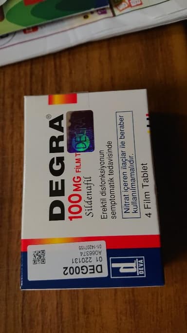 [バイアグラジェネリック]デグラ100mg 【1箱4錠】 レビュー投稿画像 サムネイル
