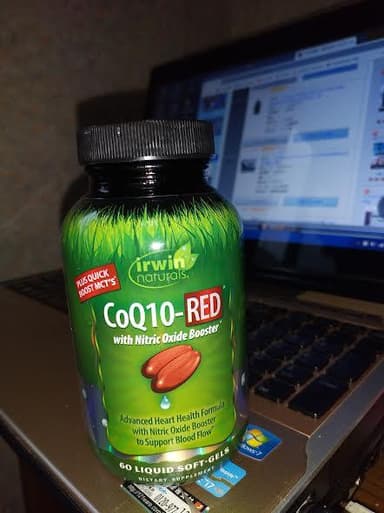 [irwin naturals]CoQ10-レッド 【1本60リキッドソフトジェル】 レビュー投稿画像 サムネイル