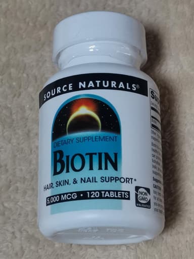 [SOURCE NATURALS]ビオチン5000mcg 【1本120錠】 レビュー投稿画像 サムネイル