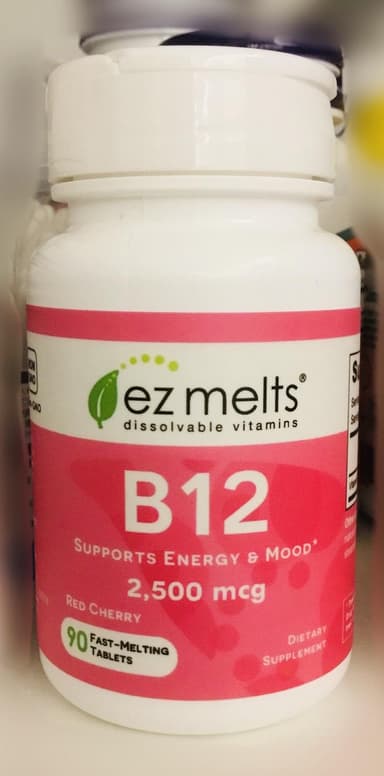 [ez melts]ビタミンB12 2500mcg 【1本90錠】 レビュー投稿画像 サムネイル