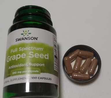 [SWANSON]グレープシード380mg 【1本100ベジカプセル】 レビュー投稿画像 サムネイル