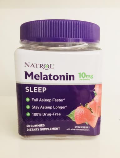 [NATROL]メラトニン10mg/2粒(ストロベリー味) 【1本60粒】 レビュー投稿画像 サムネイル