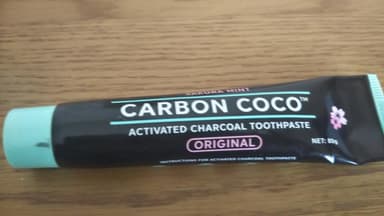 [CarbonCoco]アクティベーティッドチャコールトゥースペースト(桜ミント) 【1箱80g】 レビュー投稿画像 サムネイル