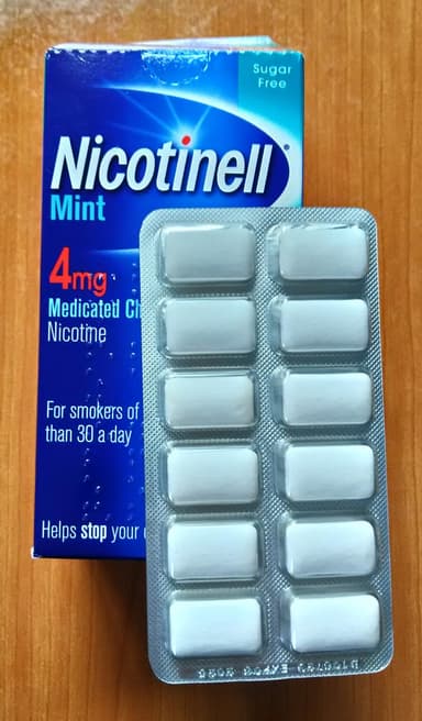 ニコチネル薬用チューイングガム4mg(ミント) 【1箱96個】 レビュー投稿画像 サムネイル