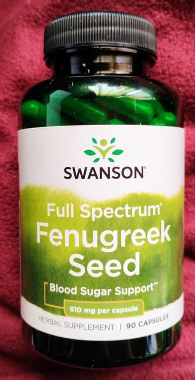 [Swanson]フェヌグリークシード610mg 【1本90ベジカプセル】 レビュー投稿画像 サムネイル