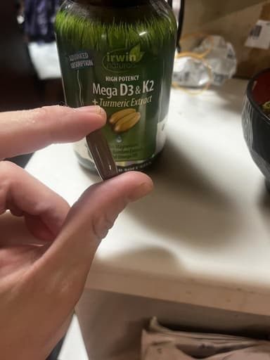 [irwin naturals]ハイポテンシーメガD3＆K2＋ターメリックエキス 【1本60リキッドソフトジェル】 レビュー投稿画像 サムネイル