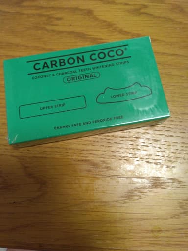 [CARBON COCO]ココナッツ＆チャコールティースホワイトニングストリップ 【1箱14枚】 レビュー投稿画像 サムネイル