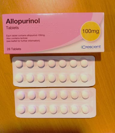 [ザイロリックジェネリック]アロプリノール100mg 【1箱28錠】 レビュー投稿画像 サムネイル