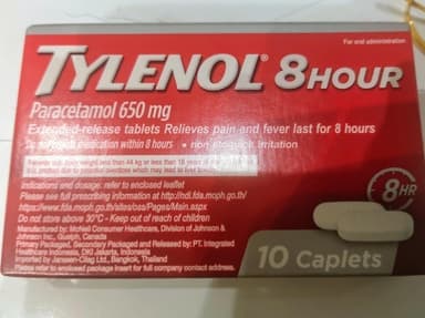 タイレノール8アワー650mg 【1箱10錠】 レビュー投稿画像 サムネイル