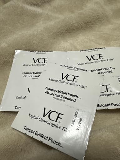 VCF(避妊用フィルム) 【1箱6枚】 レビュー投稿画像 サムネイル