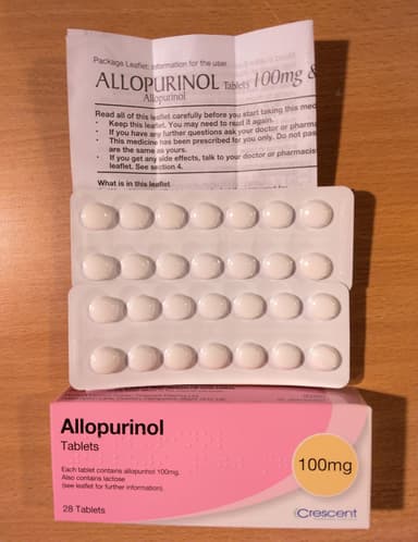 [ザイロリックジェネリック]アロプリノール100mg 【1箱28錠】 レビュー投稿画像 サムネイル
