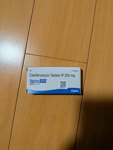 [クラリスジェネリック]ゾクラー250mg 【1箱4錠】 レビュー投稿画像 サムネイル