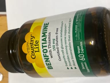 [CountryLife]ベンフォチアミンwithチアミン150mg 【1本60ベジカプセル】 レビュー投稿画像 サムネイル