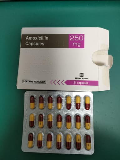 [サワシリンジェネリック]アモキシシリン250mg 【1箱21カプセル】 レビュー投稿画像 サムネイル