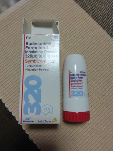 シムビコート320mcg/9mcg 【1箱60回分】 レビュー投稿画像 サムネイル