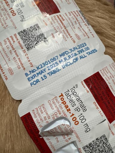 [トピナジェネリック]トパーズ100mg 【1箱150錠】 レビュー投稿画像 サムネイル