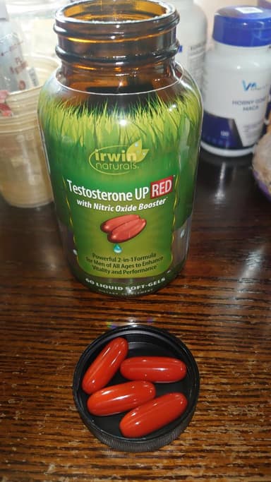 [irwin naturals]テストステロンアップレッド 【1本60リキッドソフトジェル】 レビュー投稿画像 サムネイル