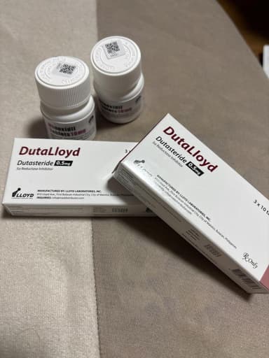 【新パッケージへ移行】デュタロイド0.5mg30錠1箱＋ミノキシジルタブレット10mg100錠1本 【1セット】 レビュー投稿画像 サムネイル