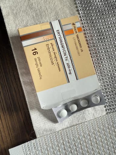 エリスロマイシンTC200mg 【1箱16錠】 レビュー投稿画像 サムネイル