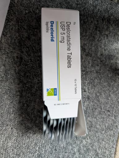 [デザレックスジェネリック]デズゾライド5mg 【1箱100錠】 レビュー投稿画像 サムネイル