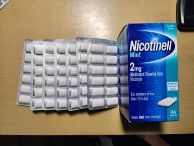 ニコチネル薬用チューイングガム2mg(ミント) 【1箱96個】 レビュー投稿画像 サムネイル