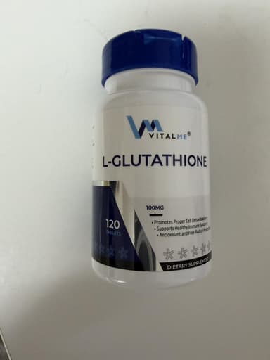 [VitalMe]L-グルタチオン100mg120錠1本＋[ドクターズファーマシー]リポタイプビタミンC1000_30パック(お試し) 【1セット】 レビュー投稿画像 サムネイル