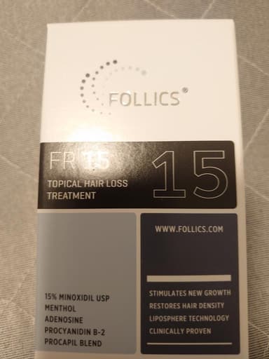 [FOLLICS]FR15ローション60ml1本＋コンフィデンス30000mg180錠1本 レビュー投稿画像 サムネイル