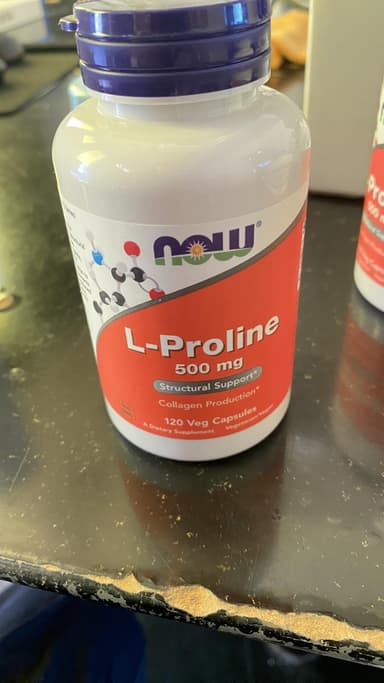 [NOW Foods]L-プロリン500mg 【1本120ベジカプセル】 レビュー投稿画像 サムネイル