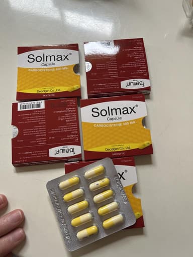 [ムコダインジェネリック]ソルマックス500mg 【1シート10カプセル】 レビュー投稿画像 サムネイル