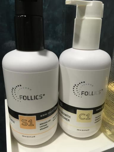 [FOLLICS]FRS1 シャンプー＋FRC1 コンディショナー 【各250ml】 レビュー投稿画像 サムネイル