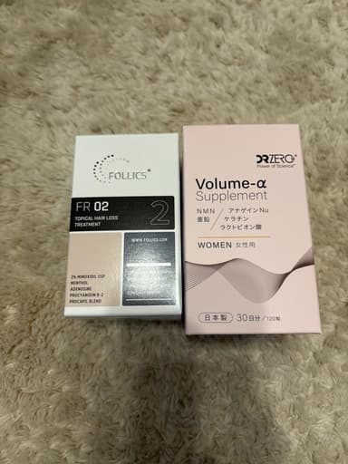 フォリックス FR02 ローション60mL 1本＋ドクターゼロ ボリュームα サプリメント120錠 1箱(女性用) 【1セット】 レビュー投稿画像 サムネイル